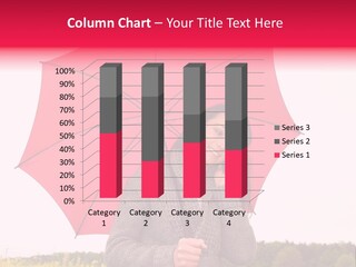 Red Happy Laughing PowerPoint Template