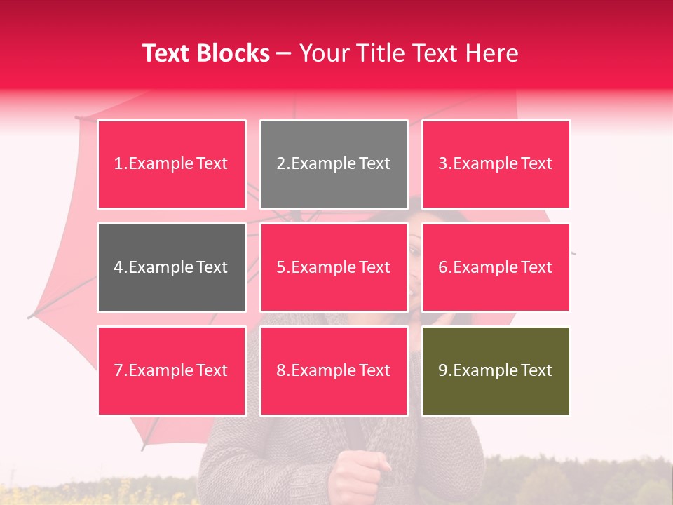 Red Happy Laughing PowerPoint Template