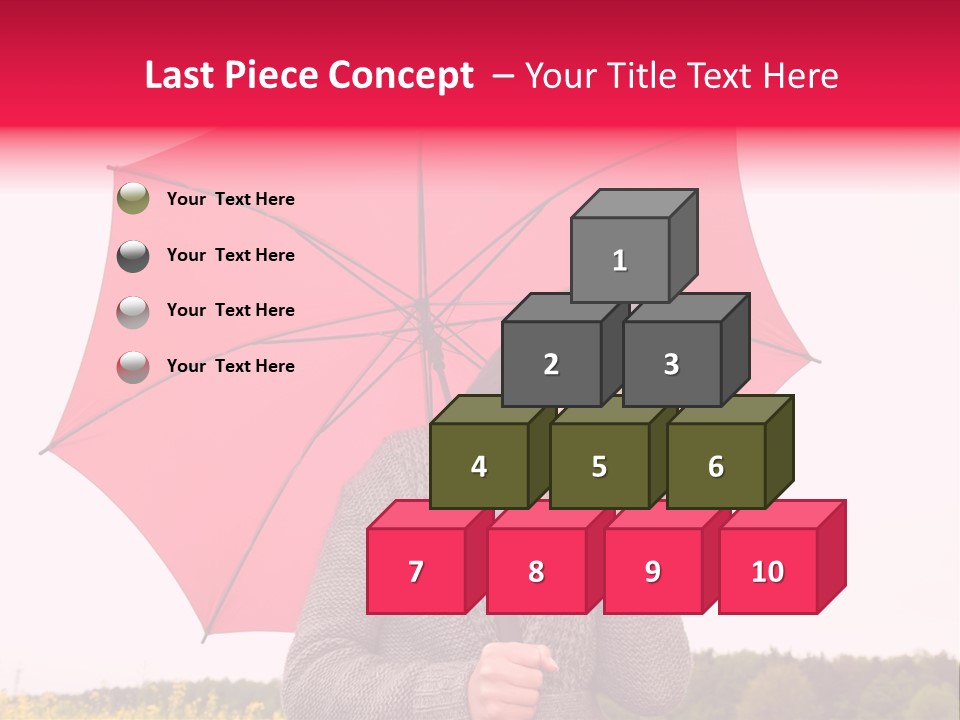 Red Happy Laughing PowerPoint Template