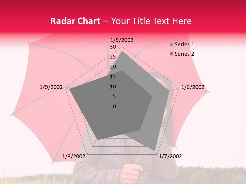 Red Happy Laughing PowerPoint Template