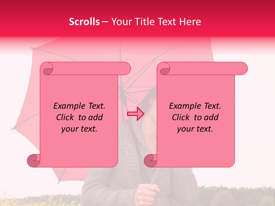 Red Happy Laughing PowerPoint Template