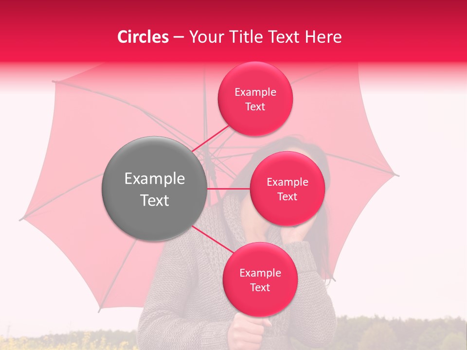 Red Happy Laughing PowerPoint Template