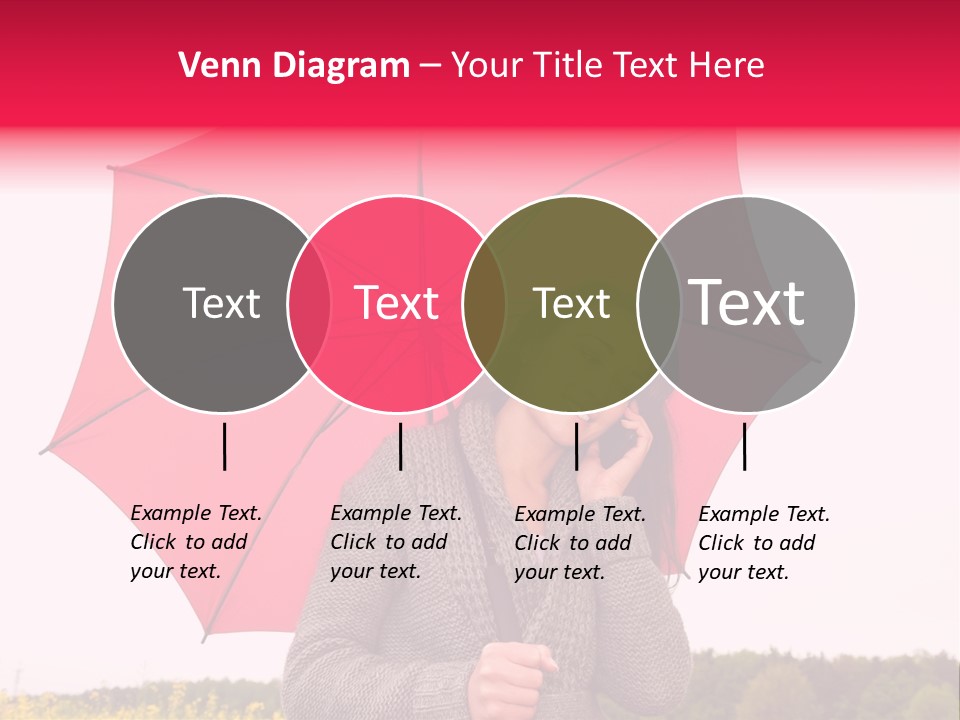 Red Happy Laughing PowerPoint Template