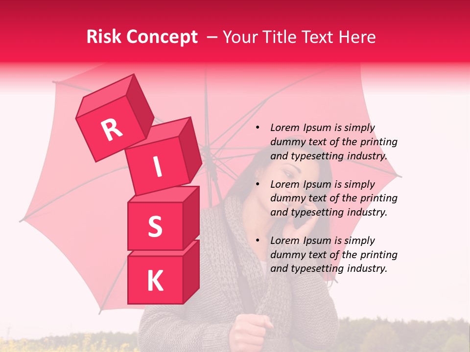 Red Happy Laughing PowerPoint Template