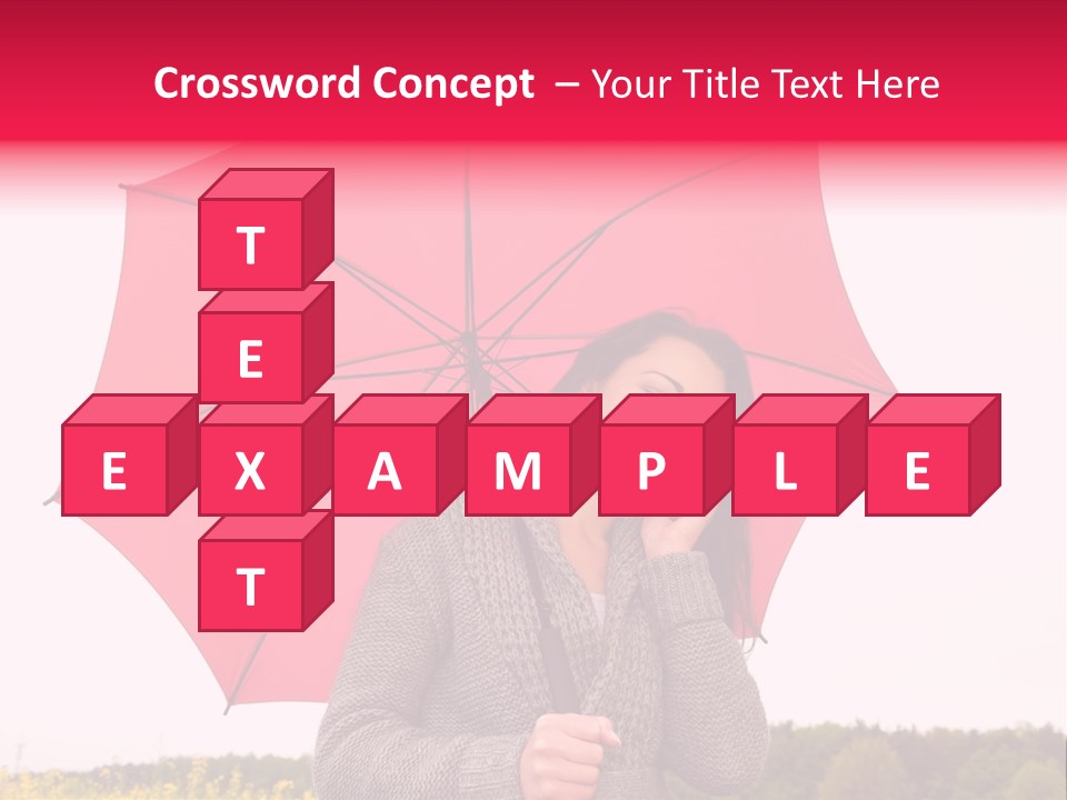 Red Happy Laughing PowerPoint Template