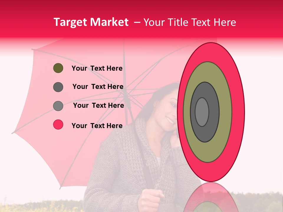 Red Happy Laughing PowerPoint Template