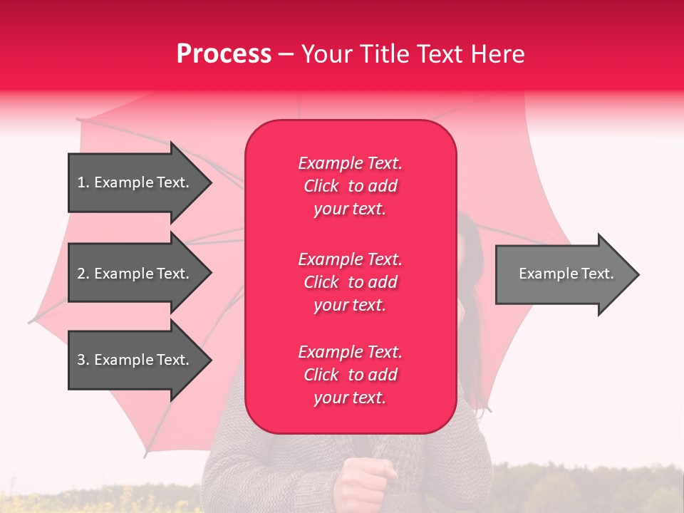 Red Happy Laughing PowerPoint Template