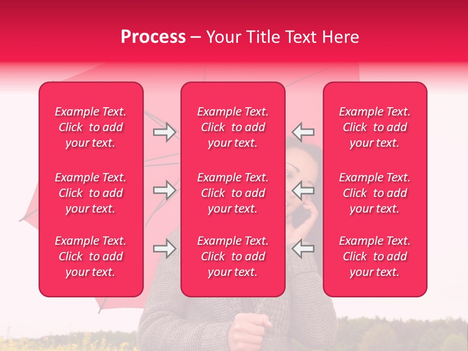 Red Happy Laughing PowerPoint Template