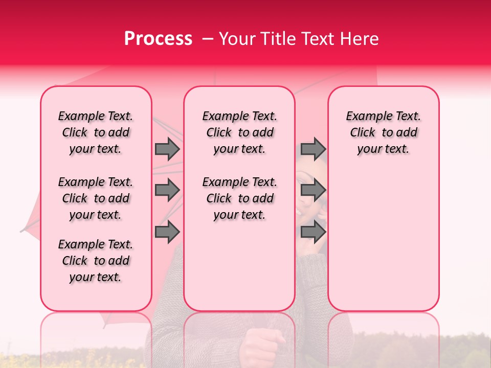 Red Happy Laughing PowerPoint Template