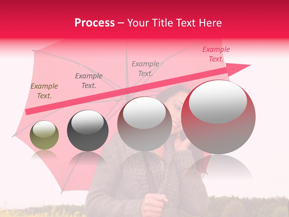 Red Happy Laughing PowerPoint Template