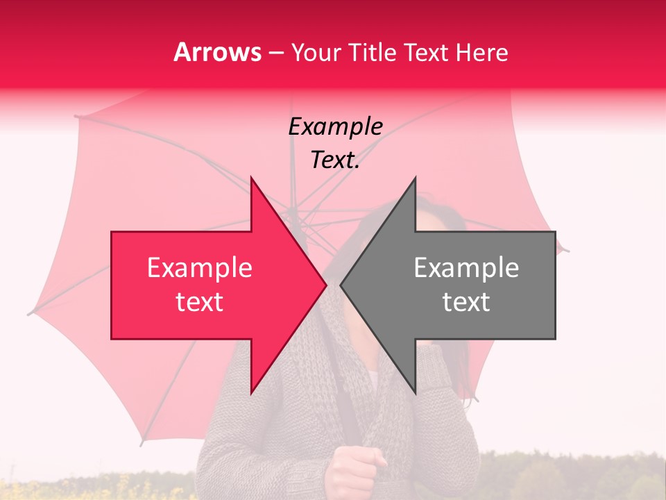 Red Happy Laughing PowerPoint Template