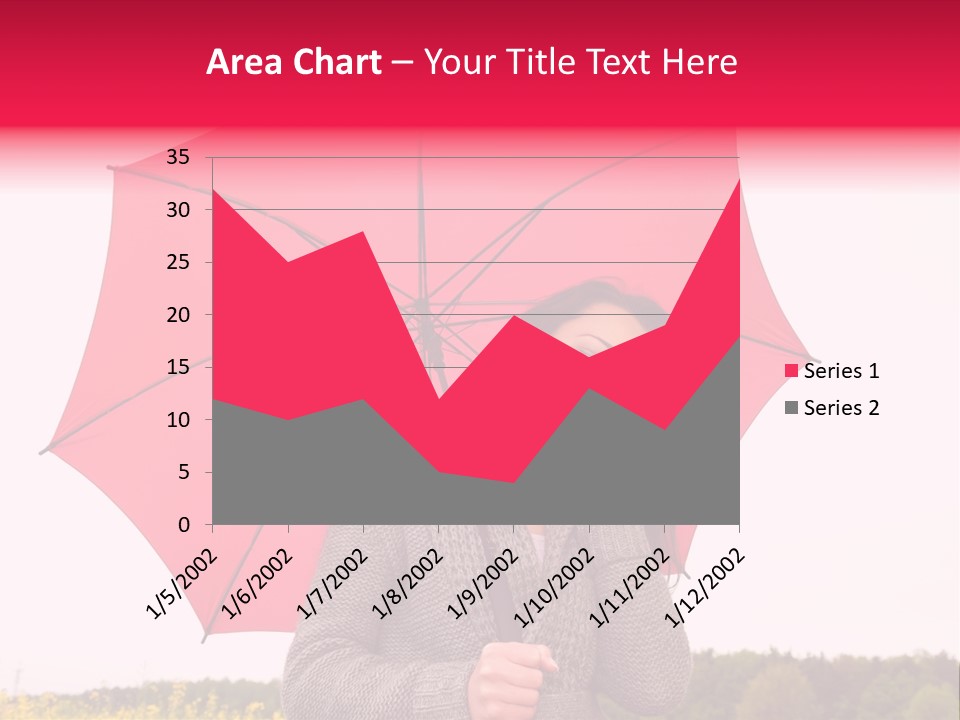 Red Happy Laughing PowerPoint Template