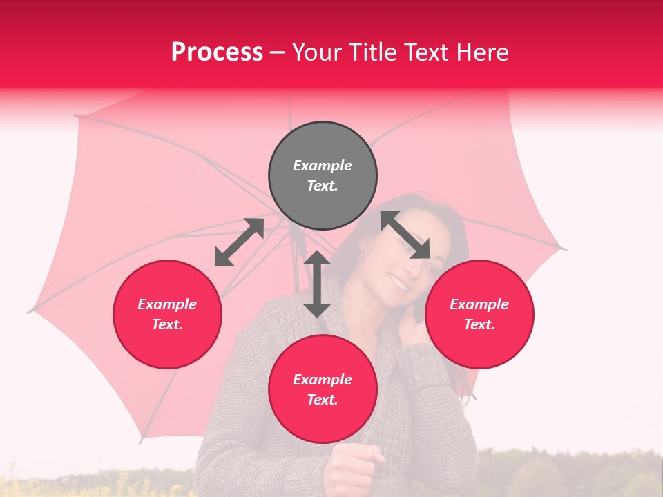Red Happy Laughing PowerPoint Template