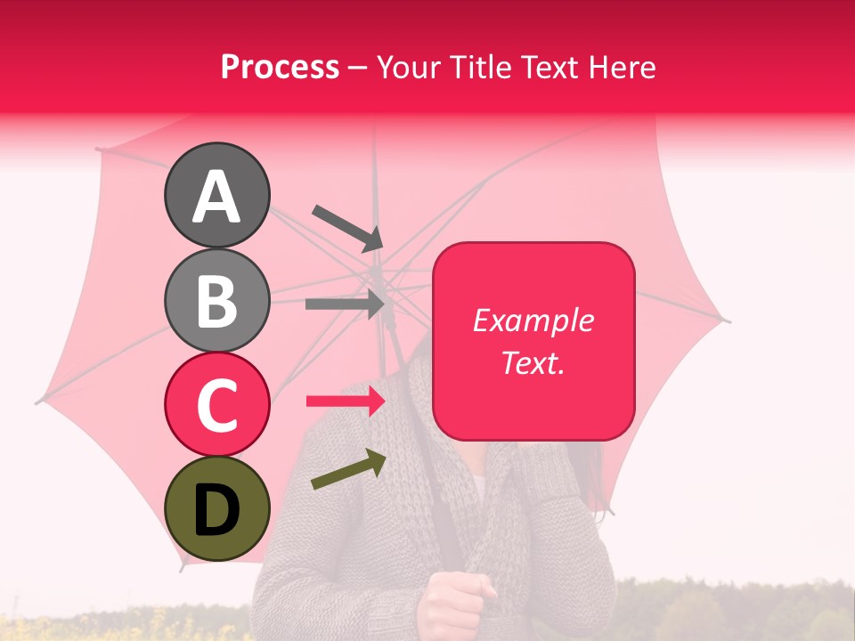 Red Happy Laughing PowerPoint Template