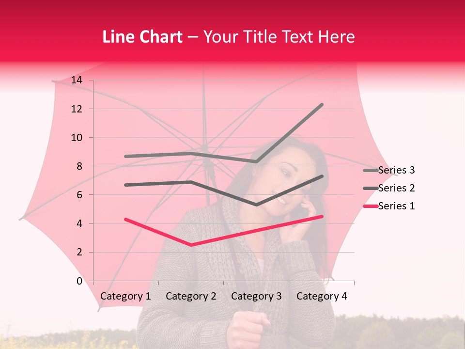 Red Happy Laughing PowerPoint Template