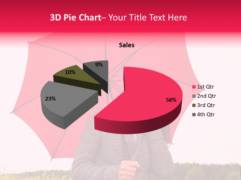 Red Happy Laughing PowerPoint Template