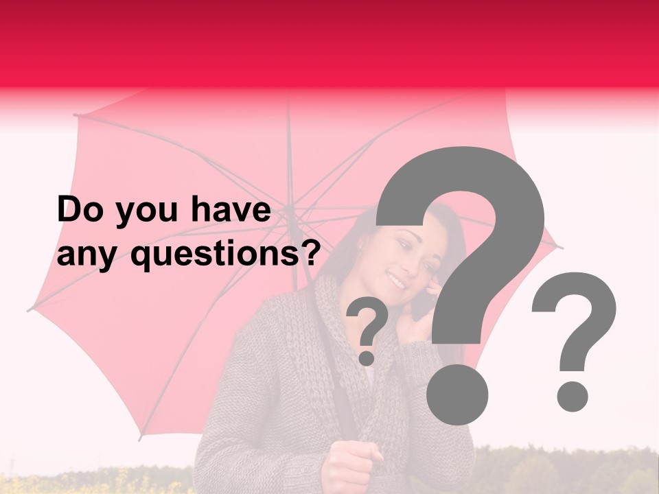 Red Happy Laughing PowerPoint Template