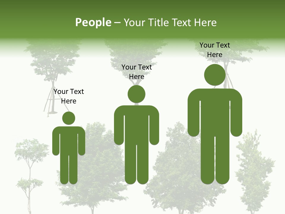 Human Group Chair PowerPoint Template