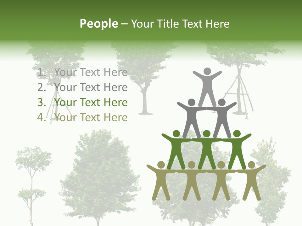 Human Group Chair PowerPoint Template