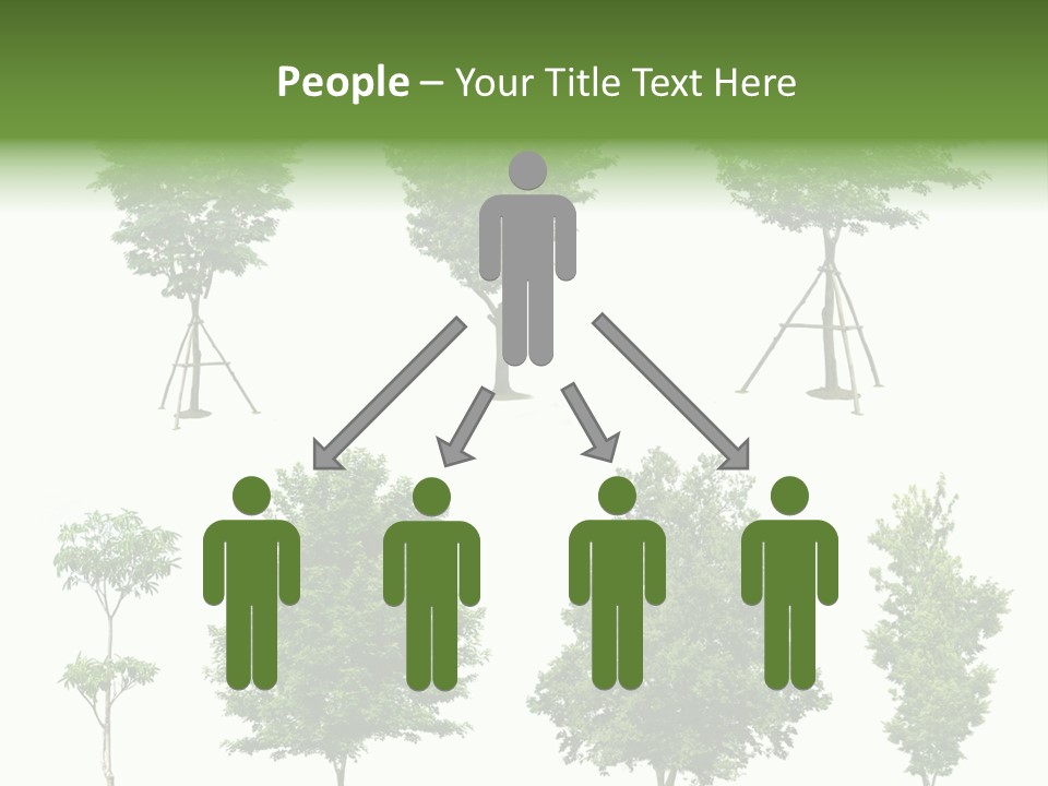 Human Group Chair PowerPoint Template