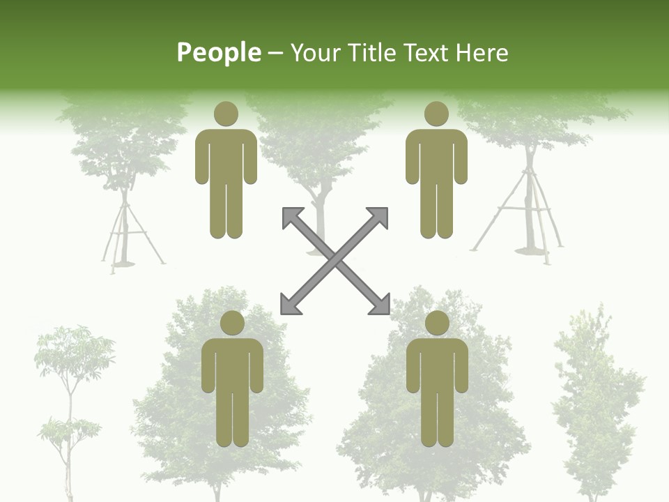 Human Group Chair PowerPoint Template