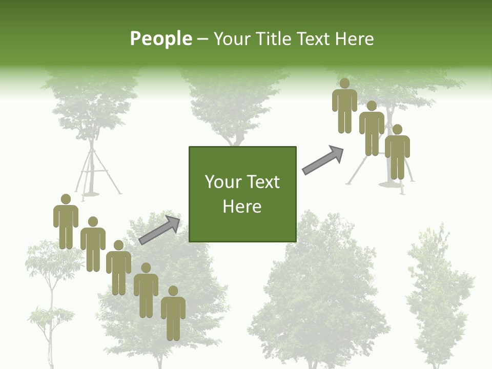 Human Group Chair PowerPoint Template