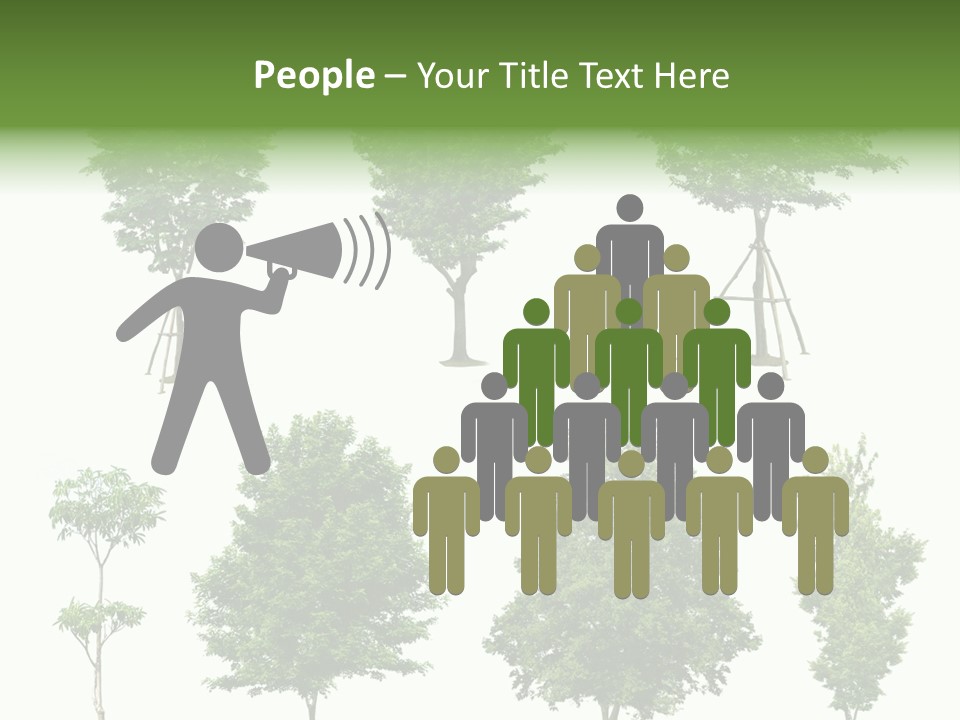 Human Group Chair PowerPoint Template