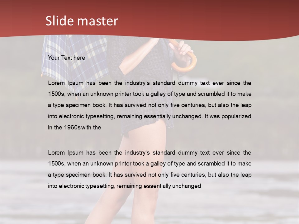 Umbrella Expect Stormy PowerPoint Template