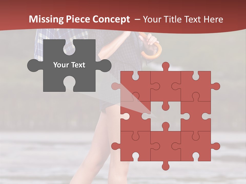 Umbrella Expect Stormy PowerPoint Template