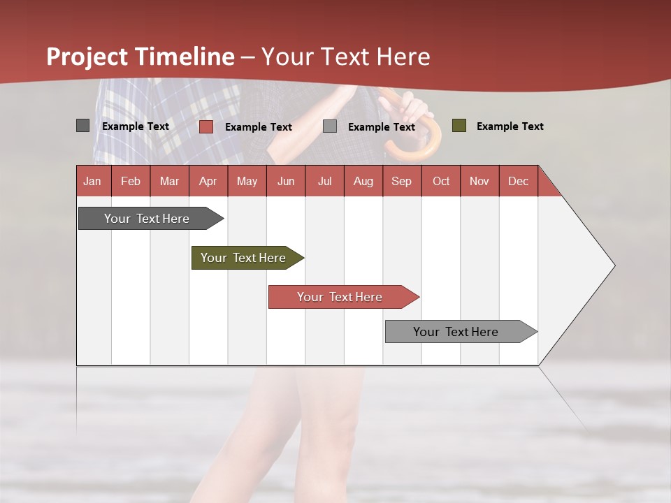 Umbrella Expect Stormy PowerPoint Template
