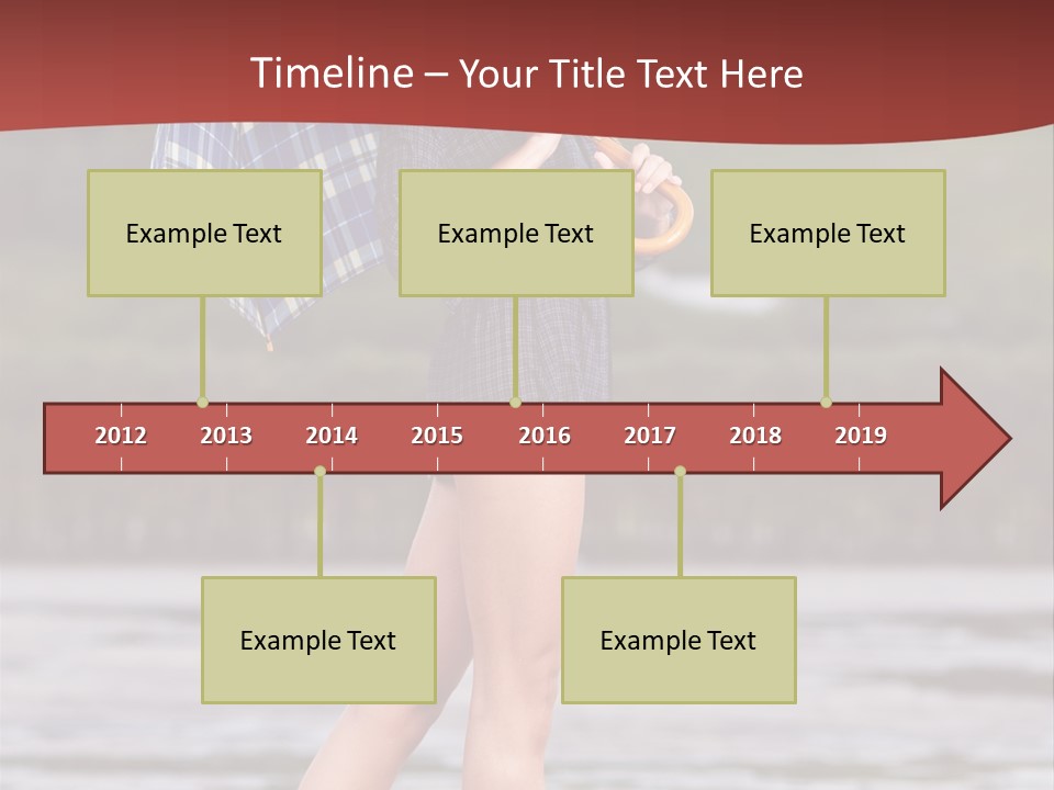 Umbrella Expect Stormy PowerPoint Template