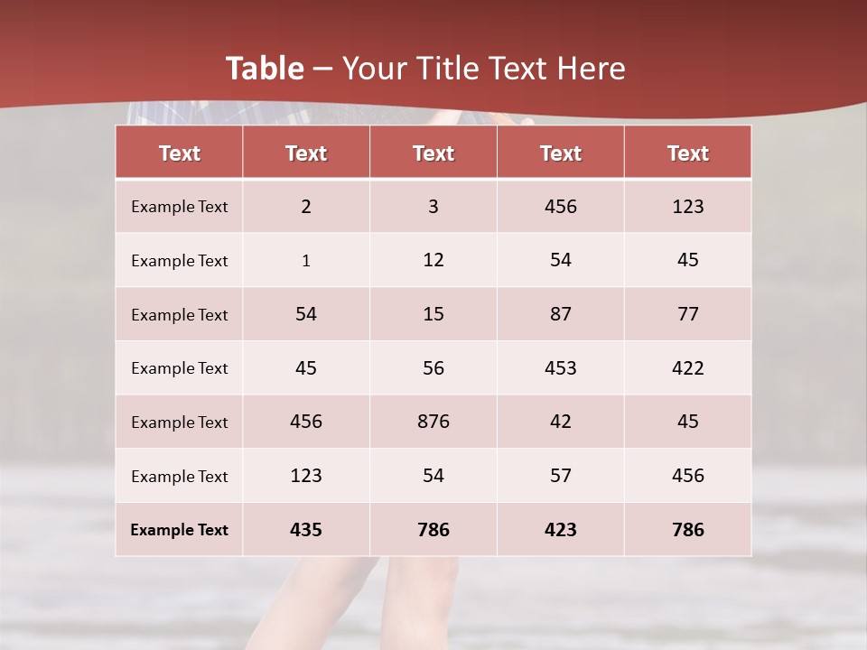 Umbrella Expect Stormy PowerPoint Template