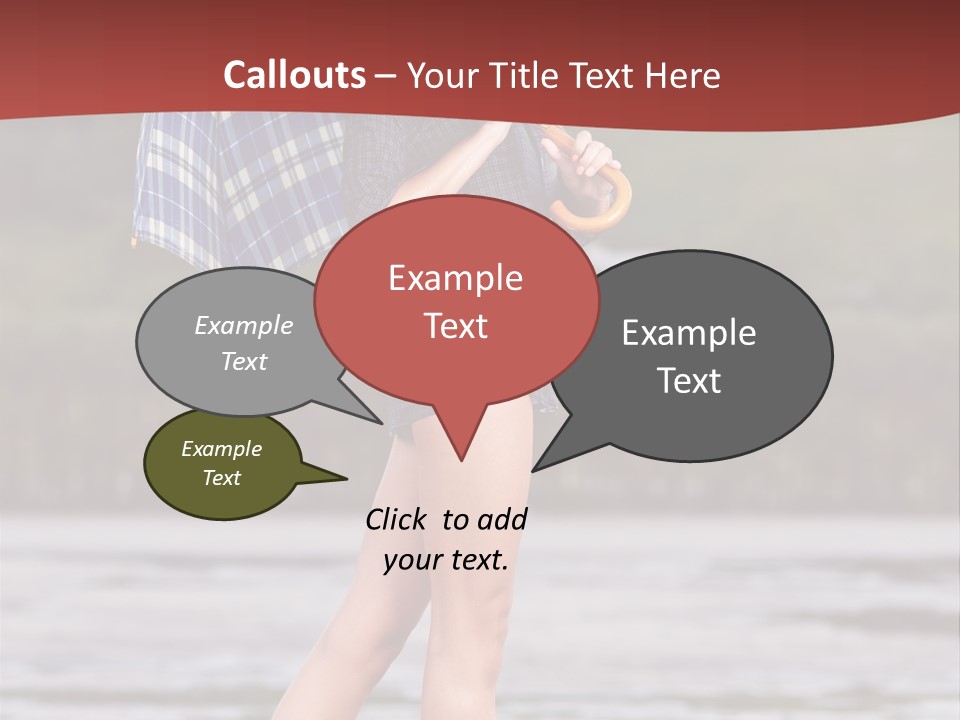 Umbrella Expect Stormy PowerPoint Template