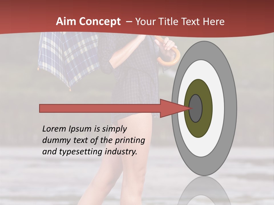 Umbrella Expect Stormy PowerPoint Template