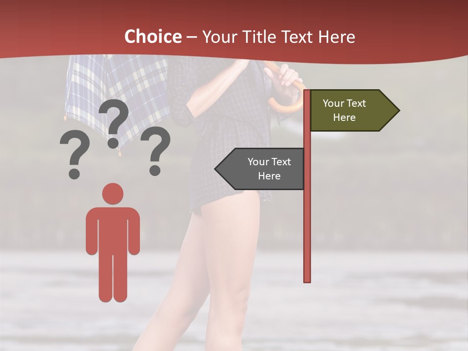 Umbrella Expect Stormy PowerPoint Template