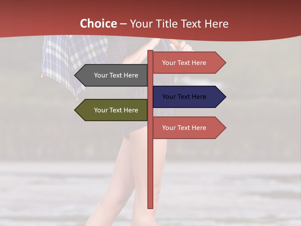 Umbrella Expect Stormy PowerPoint Template