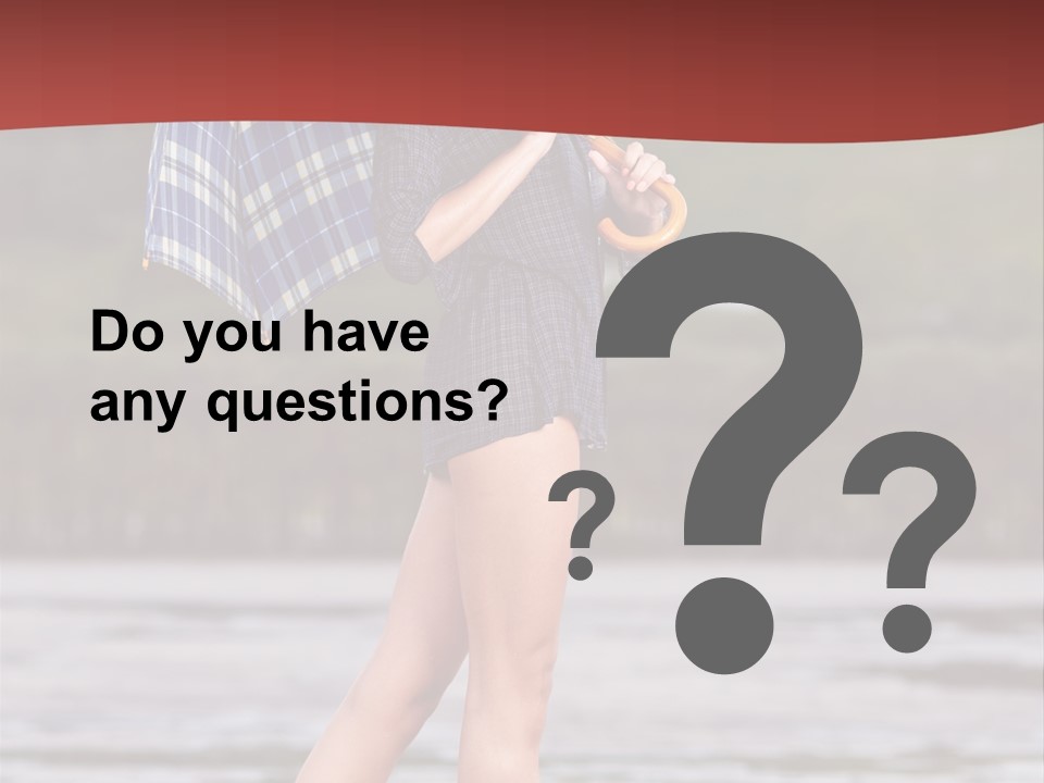 Umbrella Expect Stormy PowerPoint Template