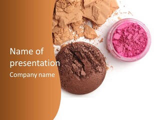 Isolated Face Powder Color PowerPoint Template