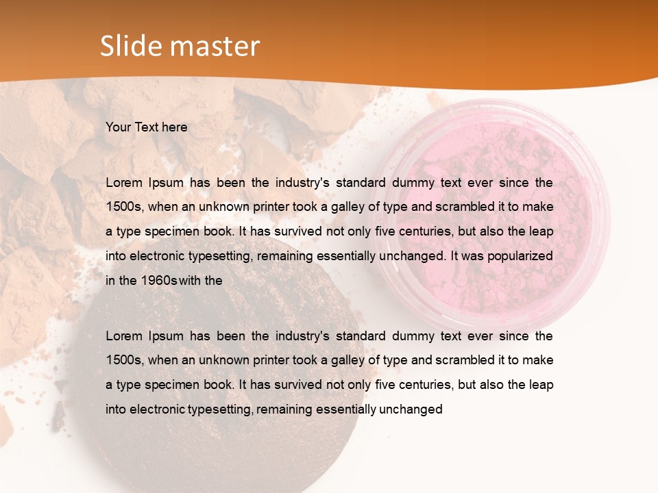 Isolated Face Powder Color PowerPoint Template