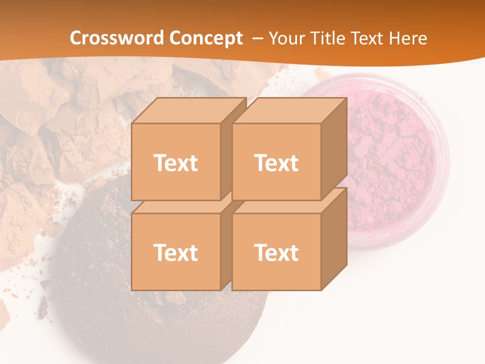 Isolated Face Powder Color PowerPoint Template