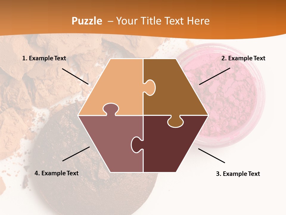 Isolated Face Powder Color PowerPoint Template