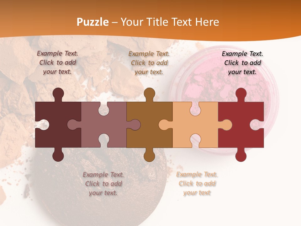 Isolated Face Powder Color PowerPoint Template