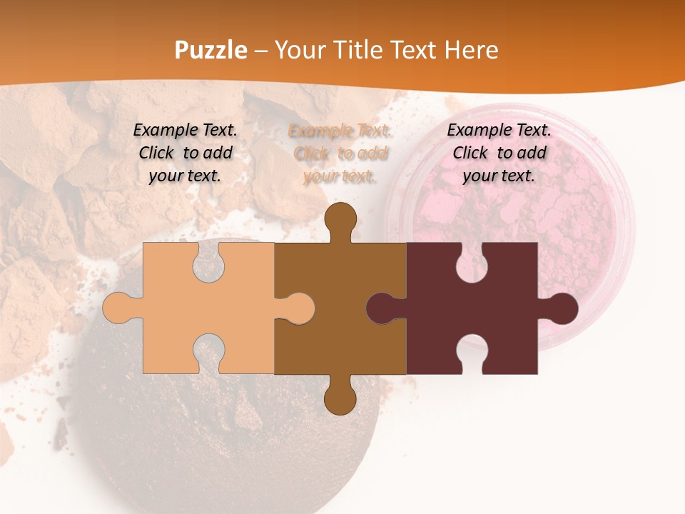 Isolated Face Powder Color PowerPoint Template