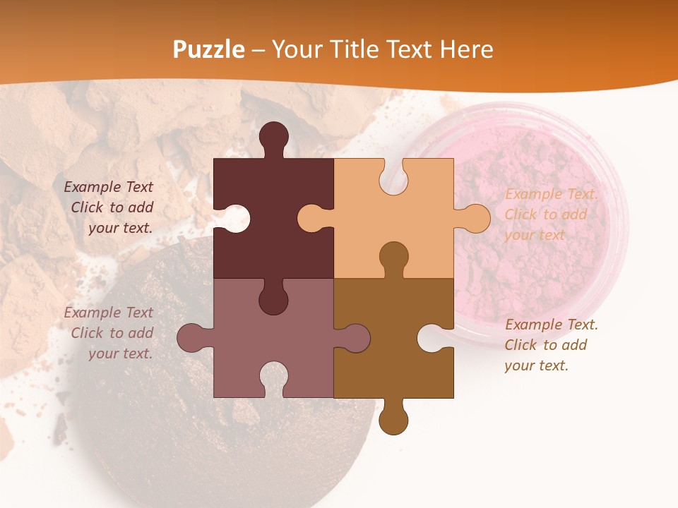 Isolated Face Powder Color PowerPoint Template