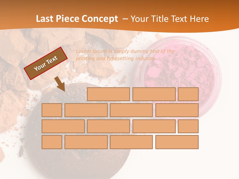 Isolated Face Powder Color PowerPoint Template