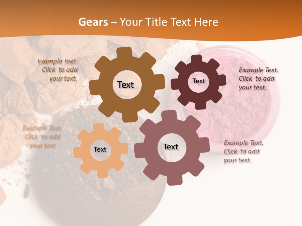 Isolated Face Powder Color PowerPoint Template