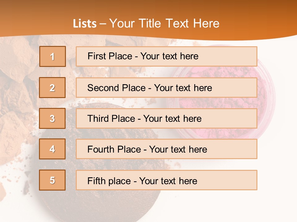 Isolated Face Powder Color PowerPoint Template