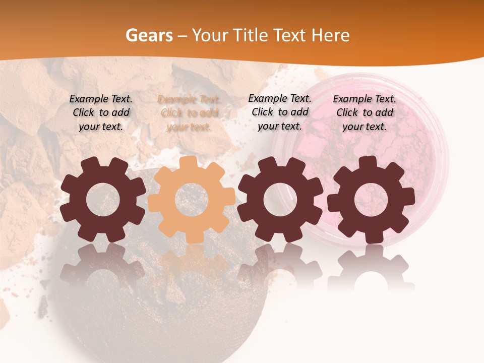 Isolated Face Powder Color PowerPoint Template