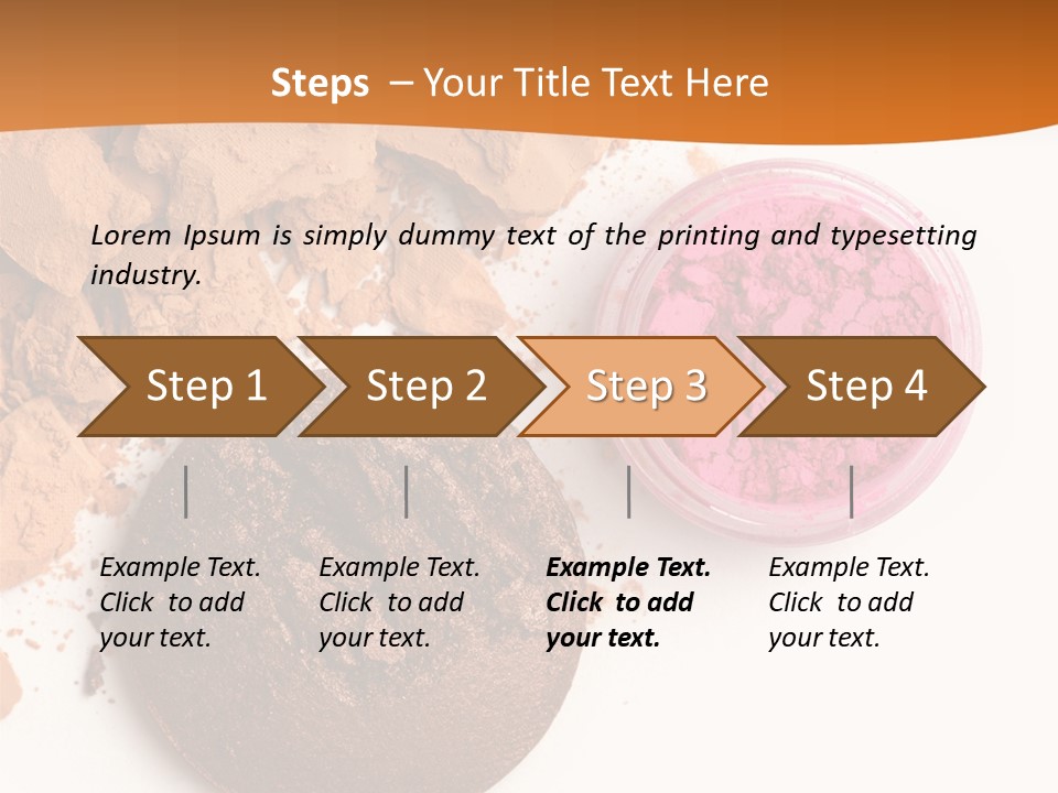 Isolated Face Powder Color PowerPoint Template