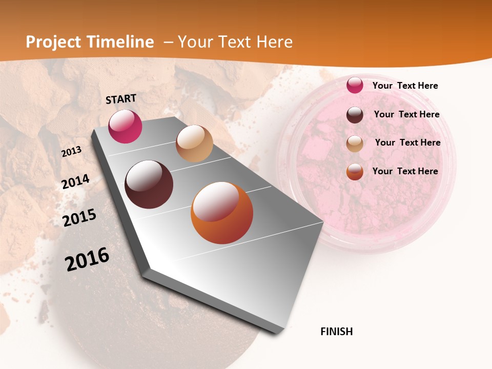 Isolated Face Powder Color PowerPoint Template